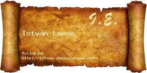 István Emese névjegykártya